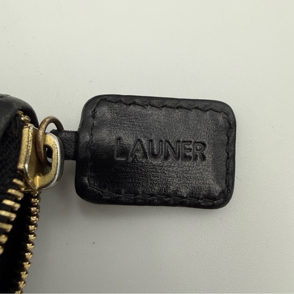 LAUNER • JASMINE Zip Clutch Wallet in Black • Royal Warrant H.M. QUEEN ($735+) - Picture 7 of 16